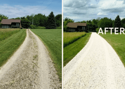 Driveway Construction Lapeer County MI – Before & After Image 13